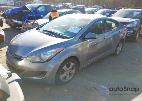2011 Hyundai Elantra Gls (Ulsan Plant) from USA, damaged, VIN KMHDH4AE2BU112317
